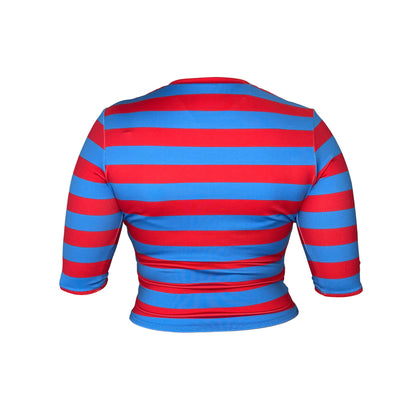 stripe set - red + blue *TOP ONLY*