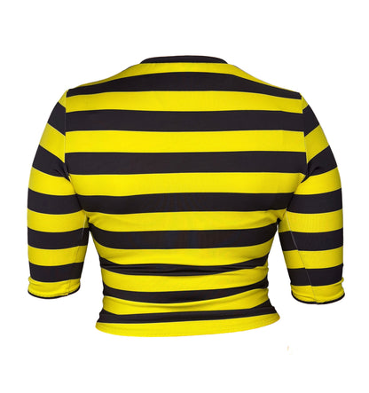 stripe set - black + yellow *TOP ONLY*